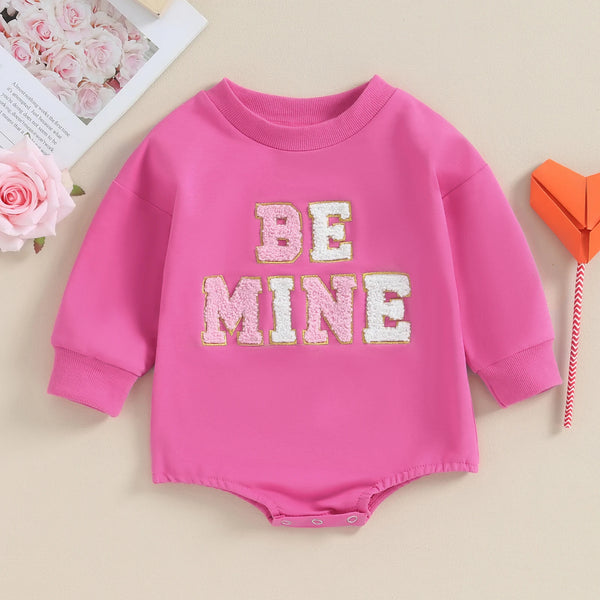 Valentines Day Baby Bubble Romper Outfit - Be Mine