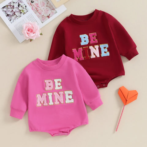 Valentines Day Baby Bubble Romper Outfit - Be Mine