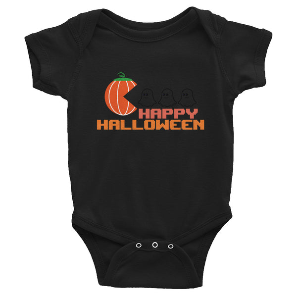 Infant Bodysuit, baby bodysuit, Baby HAPPY HALLOWEEN Tshirt, Fall, Autumn, Halloween, fun halloween Rompers, trendy halloween