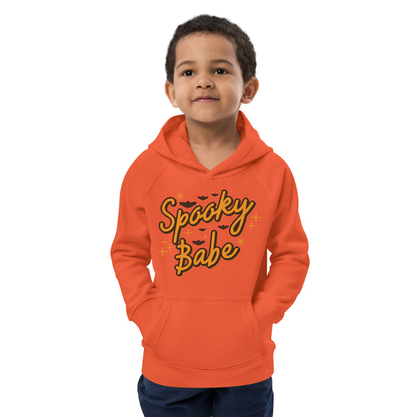 Kids eco hoodie, halloween sweatshirt, boys halloween hoodie, Spooky Babe toddler sweatshirt, pumpkin boys sweatshirt, youth halloween sweater