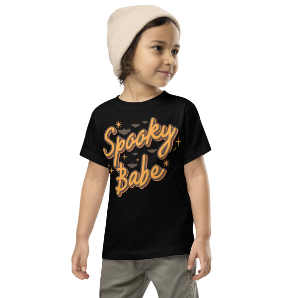 Toddler Short Sleeve Tee, Toddler/Baby/Youth Spooky Babe Tshirt, Fall, Autumn, Halloween, fun halloween shirt, trendy halloween, toddler shirt