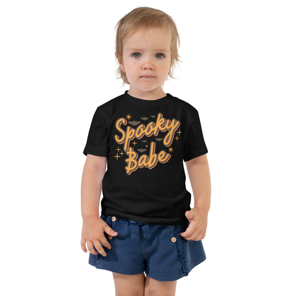 Toddler Short Sleeve Tee, Toddler/Baby/Youth Spooky Babe Tshirt, Fall, Autumn, Halloween, fun halloween shirt, trendy halloween, toddler shirt