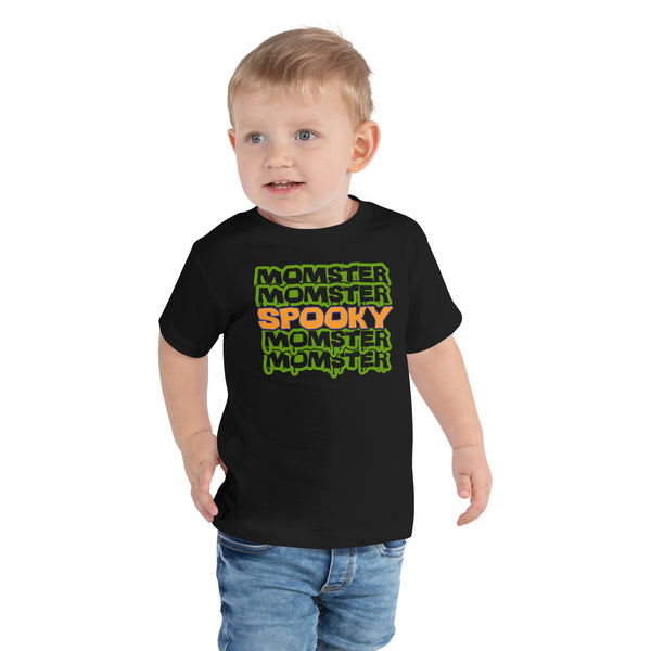 Toddler Short Sleeve Tee, Toddler Short Sleeve Tee, Toddler/Baby/Youth Momster Spooky Tshirt, Fall, Autumn, Halloween, fun halloween shirt, trendy halloween, toddler shirt