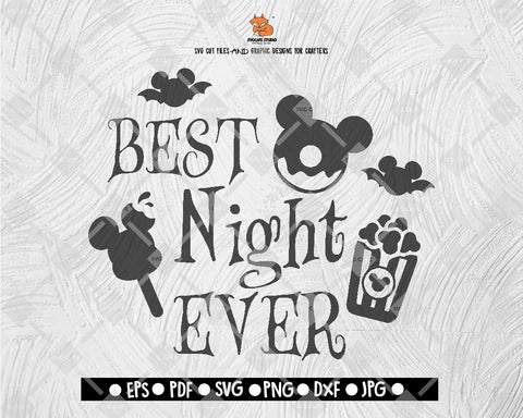 Best Night Ever Disney Land Halloween Digital File Download - DXF EPS PNG JEPG SVG PNG