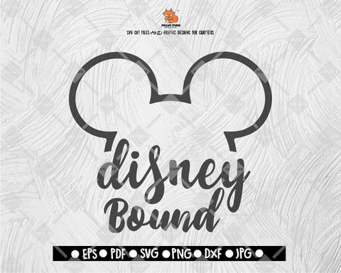 Disney Bound Disney Club Mickey Mouse SVG Pan Disney Digital File Download - DXF EPS PNG JEPG SVG PNG