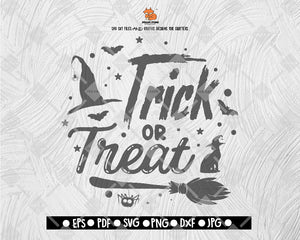 Trick Or Treat Halloween Fastival SVG Halloween Digital File Download - DXF EPS PNG JEPG SVG PNG