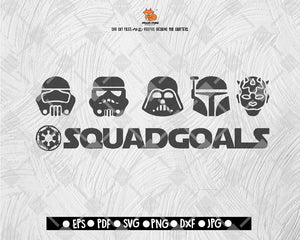 Squad Goals Star Wars SVG, Disney svg, Star Wars svg and png file instant download