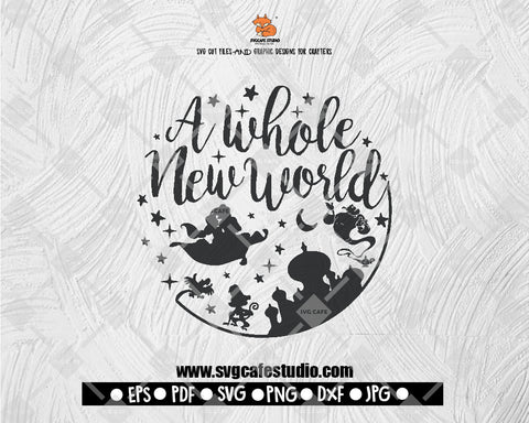 A whole New WorId, Can Show You The World Disney 2 SVG, Disney shirt SVG, Disney life, File Download - DXF EPS PNG JEPG SVG PNG