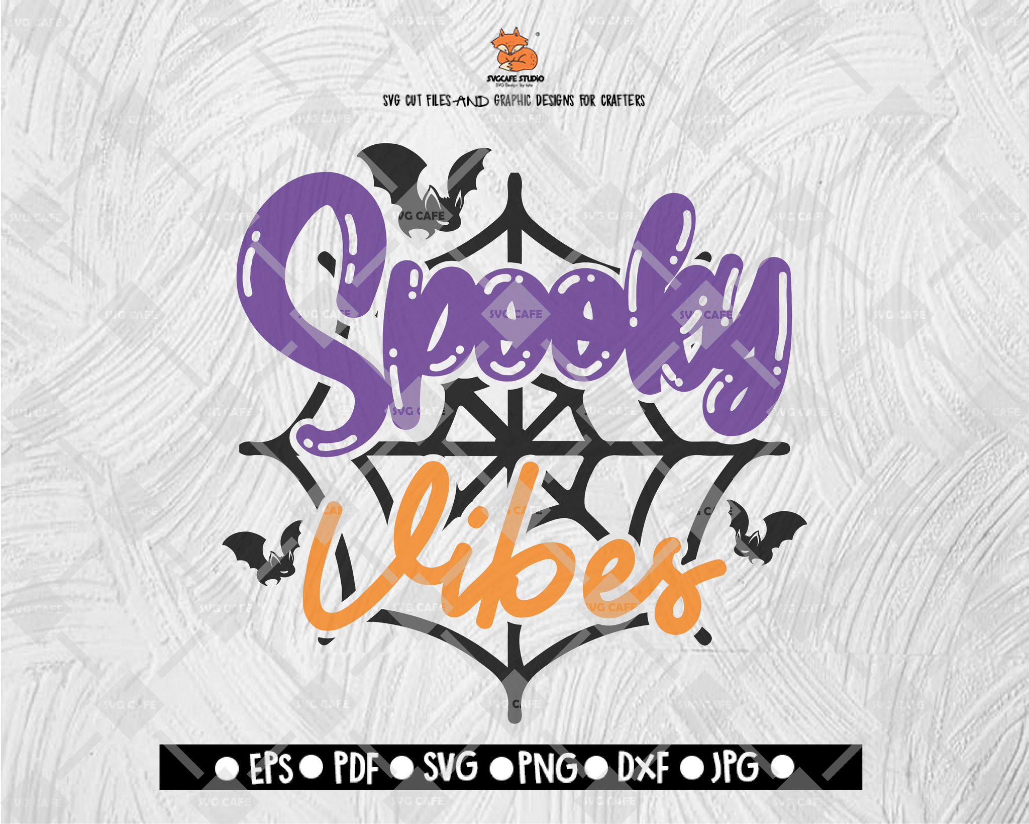 Halloween SVG Spooky Vibes svg Hand lettered svg Hand drawn svg printable cut file Cricut Silhouette Download png eps dxf