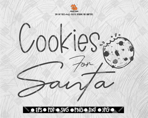 Cookies For Santa Merry Christmas Svg, Christmas Svg, Buffalo Plaid Svg, Merry Christmas Svg, Christmas Cut Files - SVG, PNG, EPS, JPG, DFX