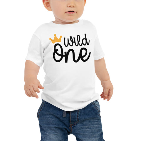 Wild One Shirt 1st Birthday Boy Outfit One Year Old Safari Animals First Birthday Cake Smash Short or Long Sleeve Shirt, Woodland Party