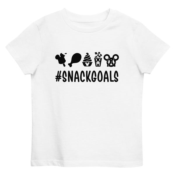 Organic cotton kids t-shirt, Snack Goals Disney Mickey Minnie Disneyworld Disney Family Matching Shirt, Group Shirt, Birthday Shirt, Matching Family Shirt