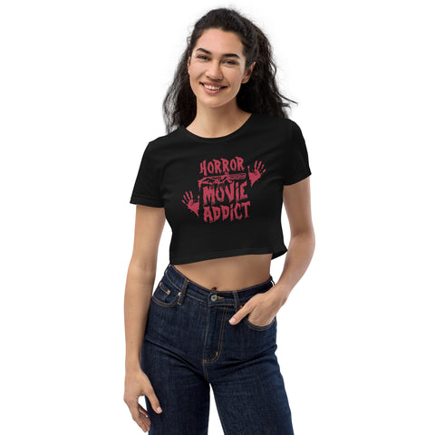 Horror Movie Addict Unisex T-shirt, Graphic Tee, Unisex Shirt, Women and Men T-shirts, Mom Shirt, Gift T-shirt, Organic Crop Top