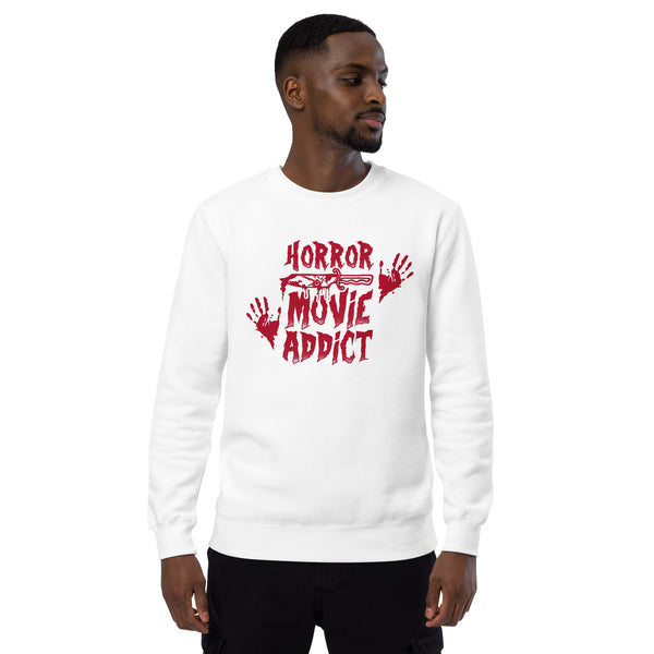 Horror Movie Addict | Funny Gift for Halloween, Move Night Shirt - Unisex Womens Heather Tee, Unisex sweatshirt