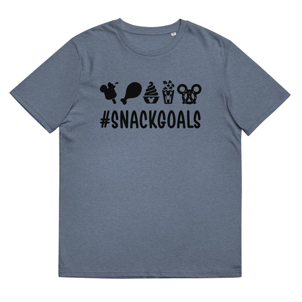 Unisex organic cotton t-shirt, Snack Goals Disney Mickey Minnie Disneyworld Disney Family Matching Shirt, Group Shirt, Birthday Shirt, Matching Family Shirt