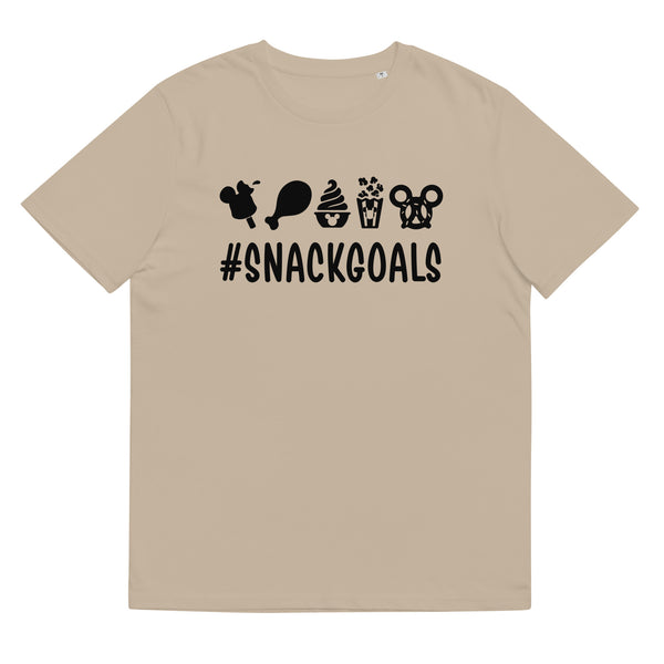 Unisex organic cotton t-shirt, Snack Goals Disney Mickey Minnie Disneyworld Disney Family Matching Shirt, Group Shirt, Birthday Shirt, Matching Family Shirt
